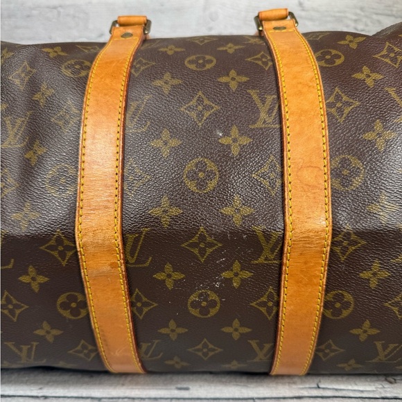 Louis Vuitton Keepall 45 brown monogram canvas leather travel duffle bag - Picture 8 of 12